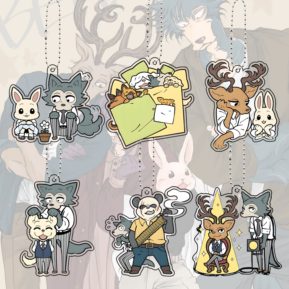 Anime Cosplay Couple - BEASTARS Acrylic Keychain Anime Characters Rouis
