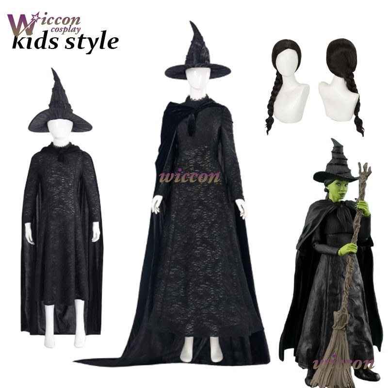 Cosplay Anime Black - MAG Movie Wicked Elphaba Cosplay Costume