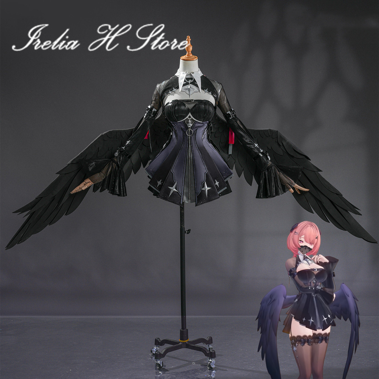 Cosplay Anime Black - Irelia H Ramiel Cosplay Costume Zenless