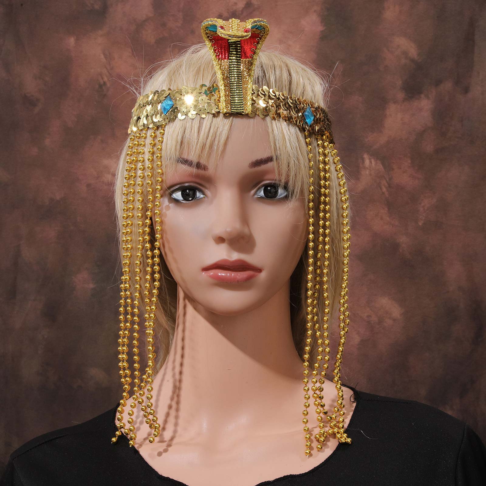 Retro Ancient Egypt Queen Head - مراجعة Egypt Cosplay Anime وسعره