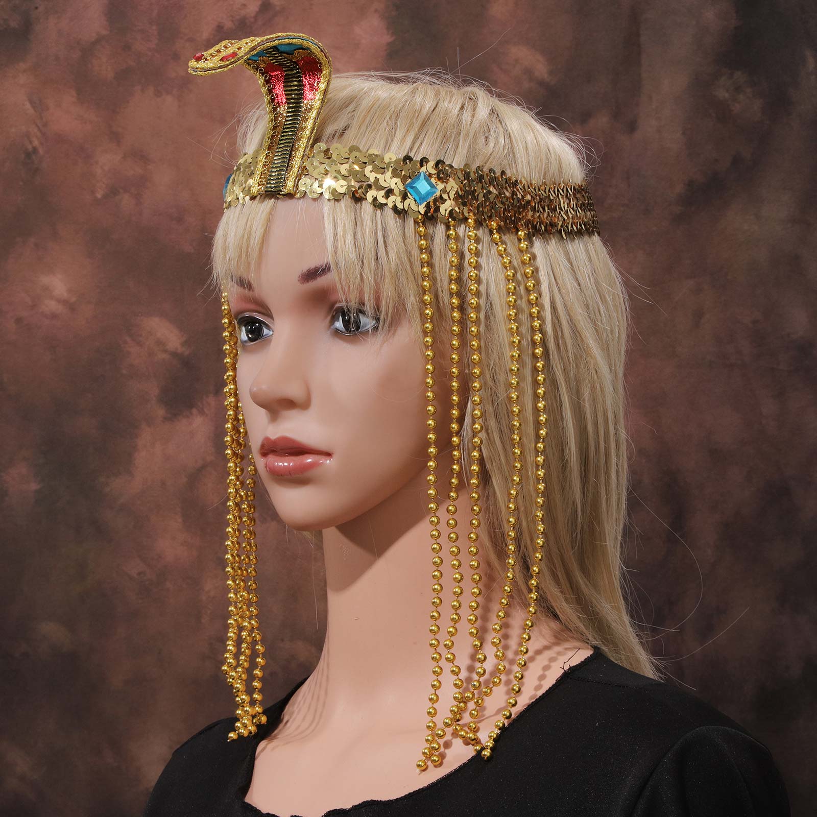 Retro Ancient Egypt Queen Head - مراجعة Egypt Cosplay Anime وسعره