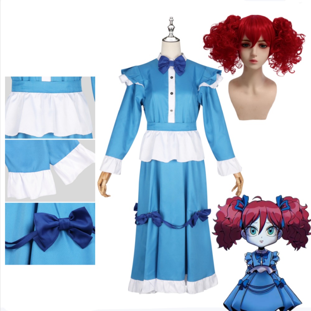 Poppy Red Hair Cosplay Costume - مراجعة Anime Cosplay Red Hair وسعره