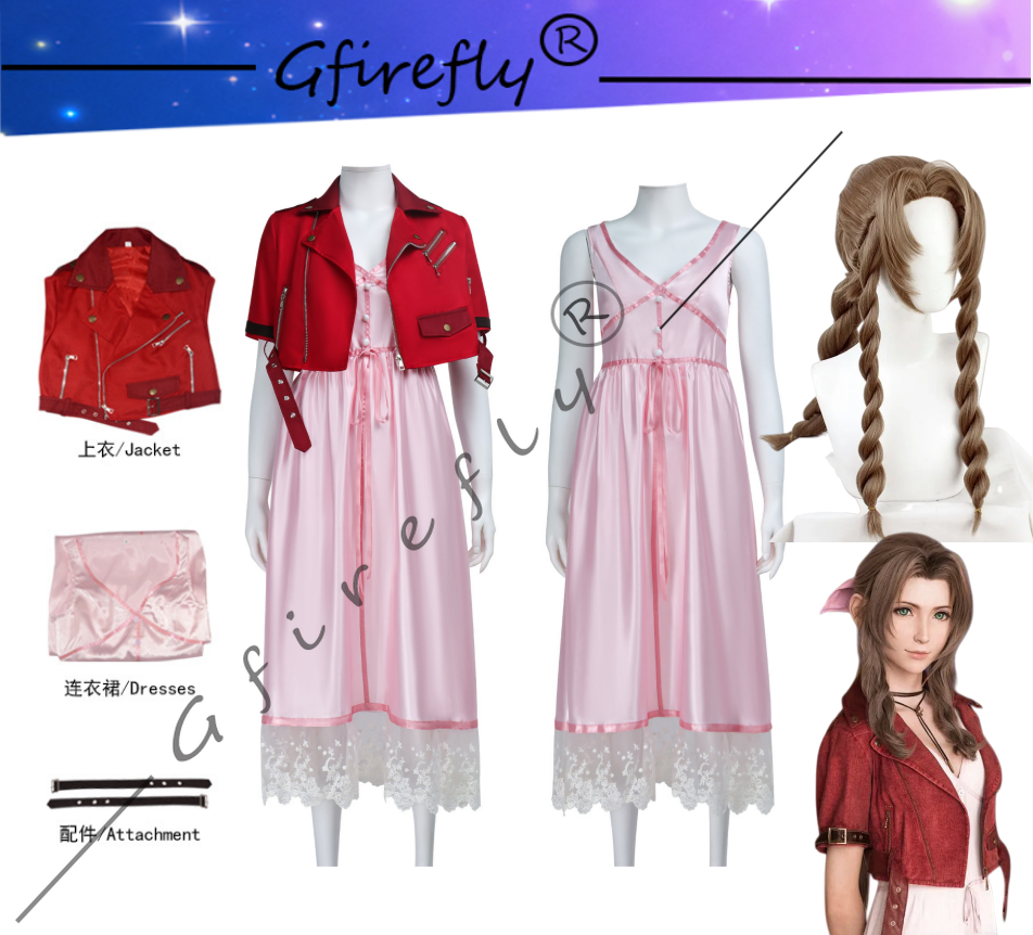 Game Final Fantasy VII Aerith  - مراجعة Anime Cosplay Manga وسعره