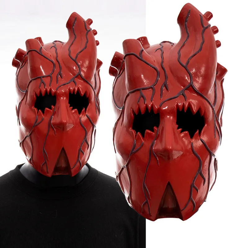 CyHorror Heart Mask Cosplay Sc - مراجعة Anime Cosplay Face وسعره
