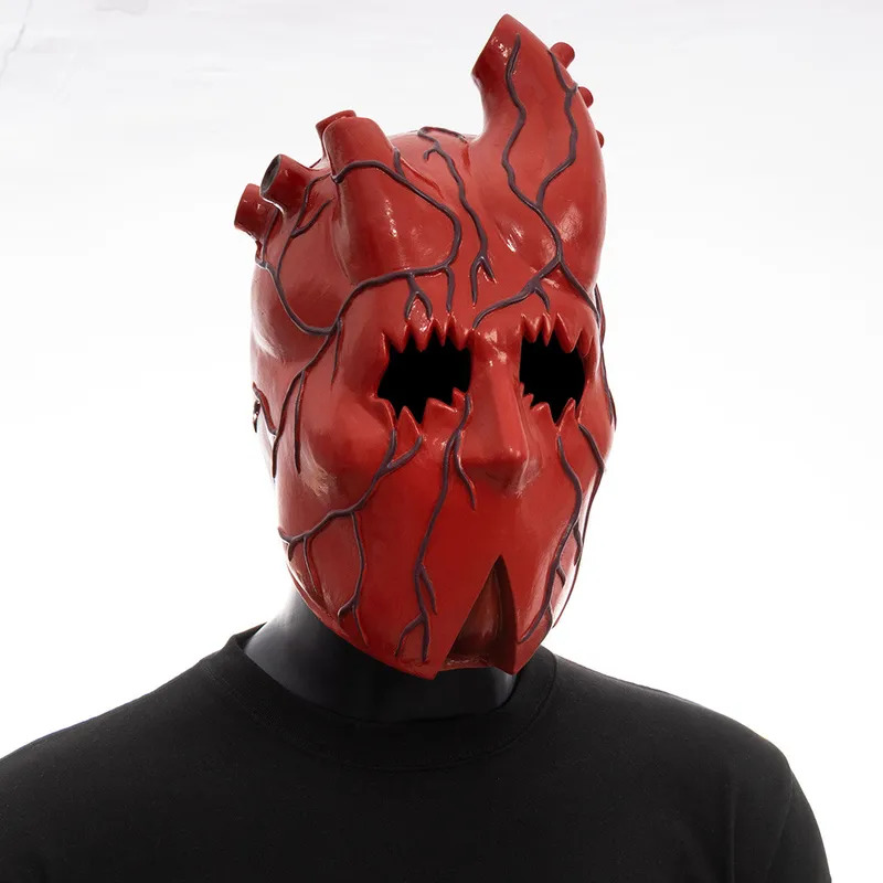 CyHorror Heart Mask Cosplay Sc - مراجعة Anime Cosplay Face وسعره