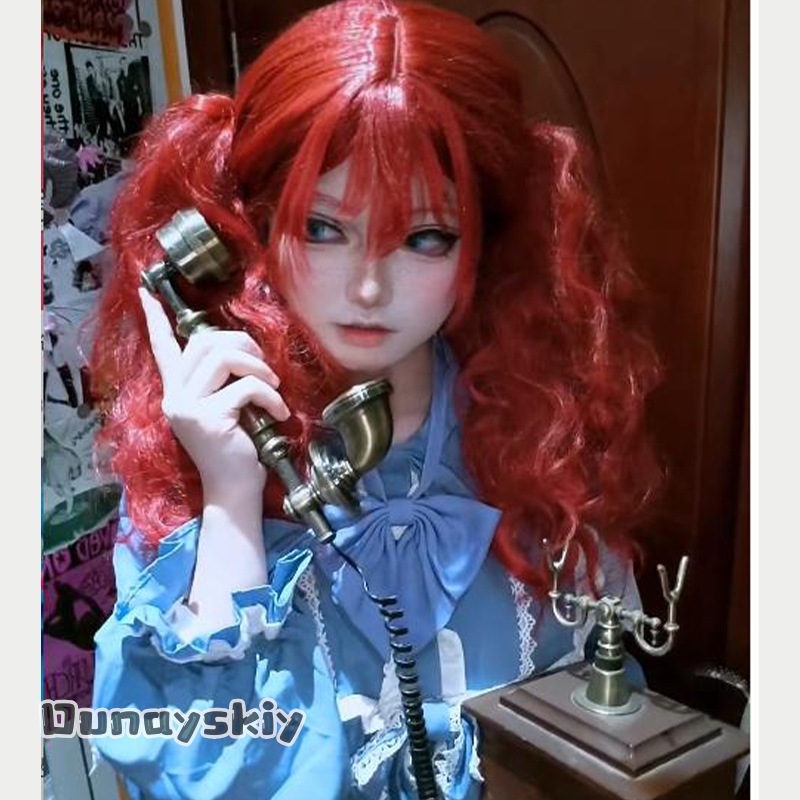 Hemera*/Poppy Game Cosplay Cos - مراجعة Anime Cosplay Red Hair وسعره