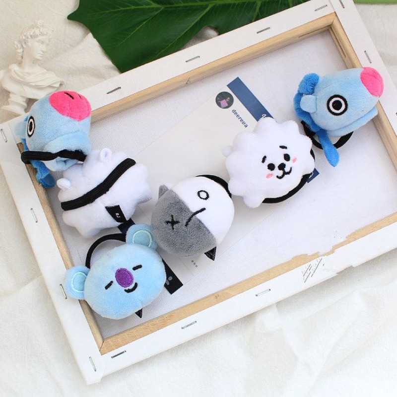 Kawaii BT21 Plush Hair Rope An - مراجعة Anime Cosplay Images وسعره