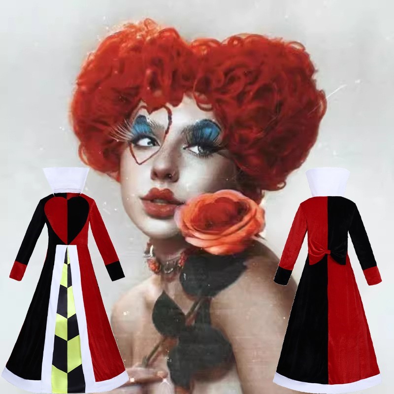 Queen Anime Red Heart Movie Co - مراجعة Anime Cosplay Red Hair وسعره