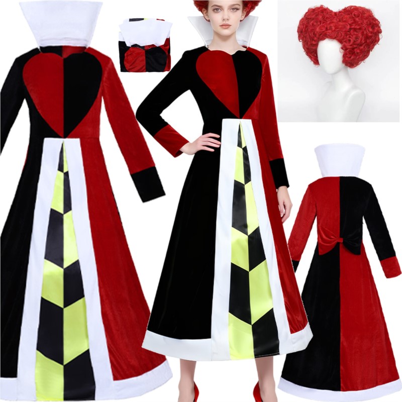 Queen Anime Red Heart Movie Co - مراجعة Anime Cosplay Red Hair وسعره