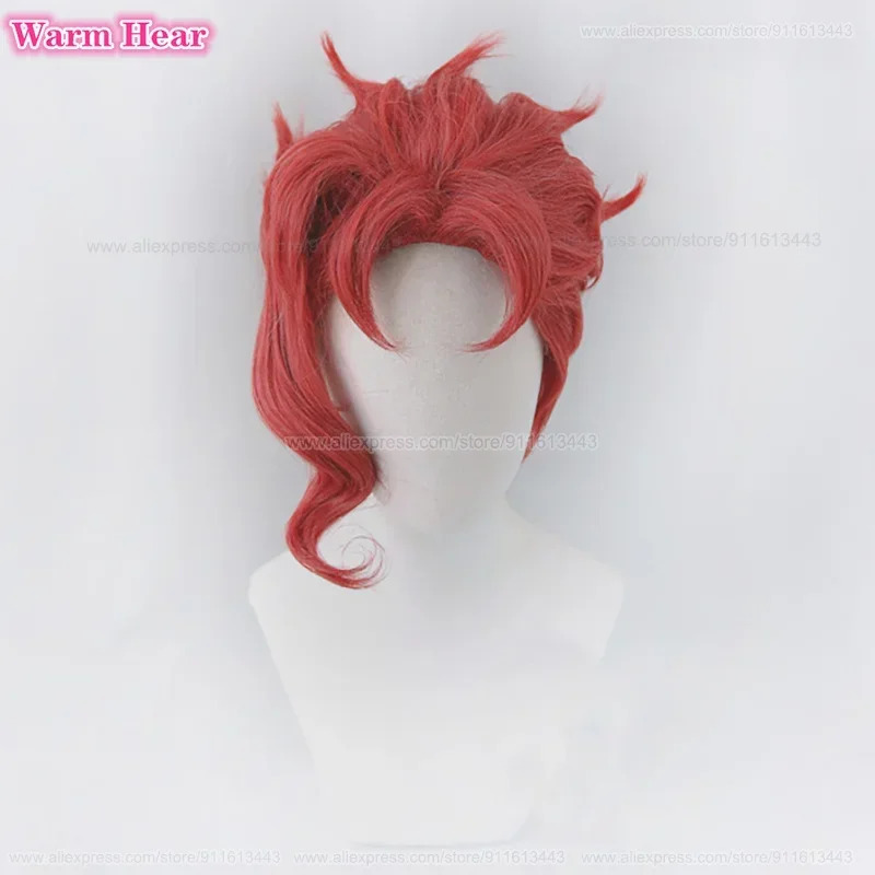 Noriaki Kakyoin Synthetic Unis - مراجعة Anime Cosplay Red Hair وسعره