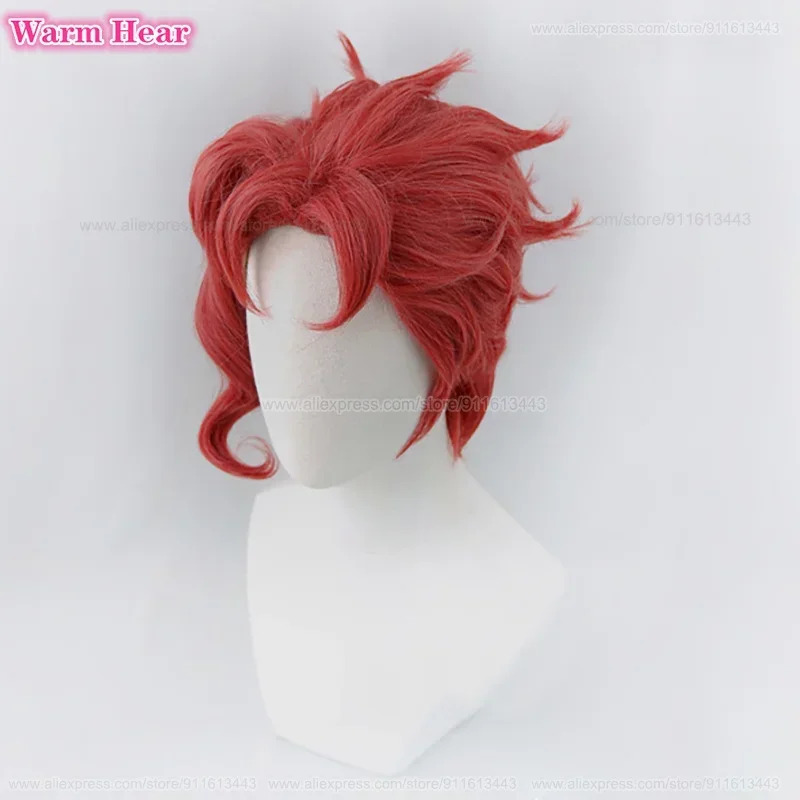 Noriaki Kakyoin Synthetic Unis - مراجعة Anime Cosplay Red Hair وسعره
