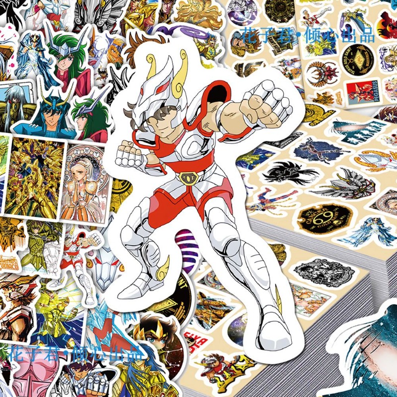 101Pcs Saint Seiya Anime Stick - مراجعة Anime Cosplay Manga وسعره
