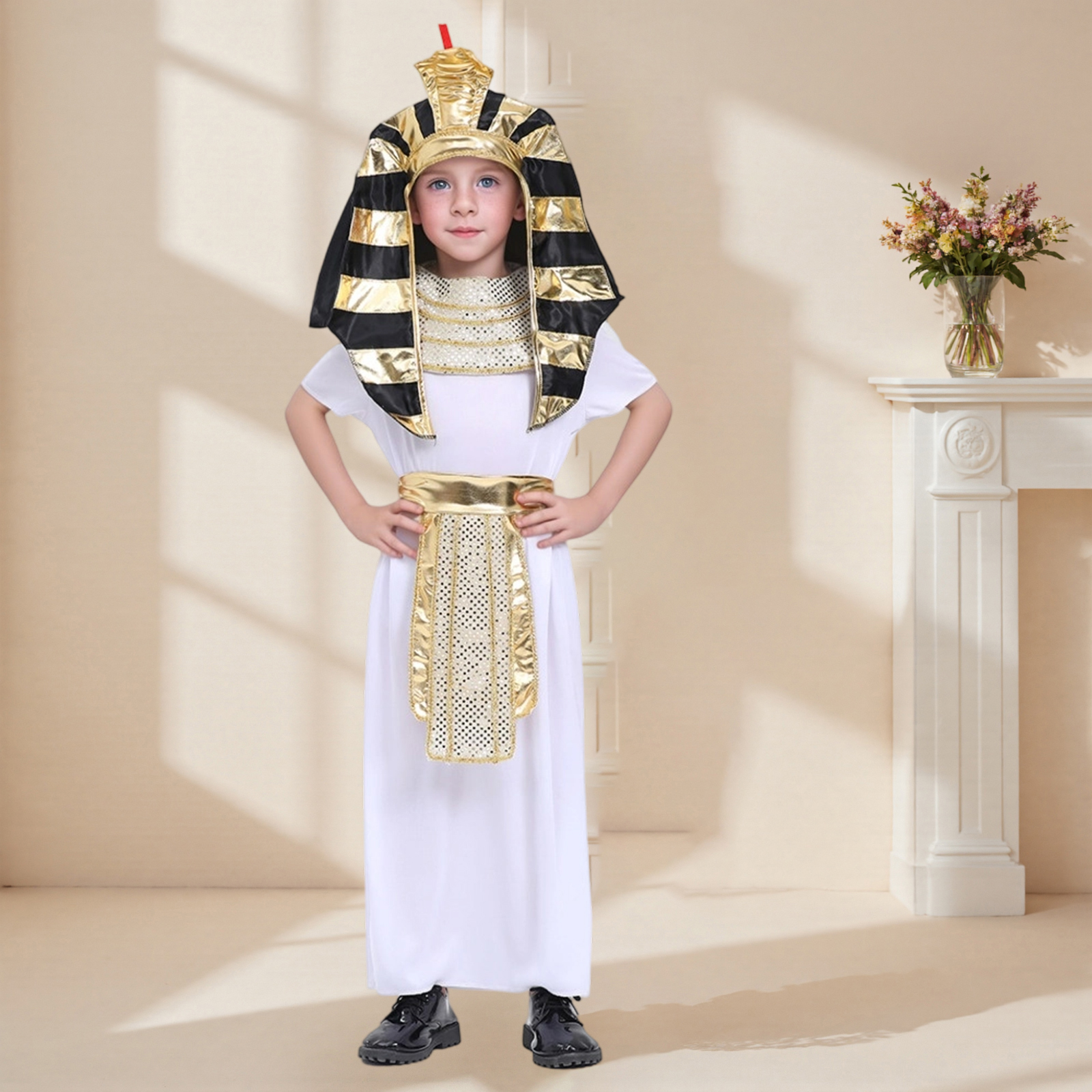4-10Y Kids Egyptian Costumes S - مراجعة Egypt Cosplay Anime وسعره