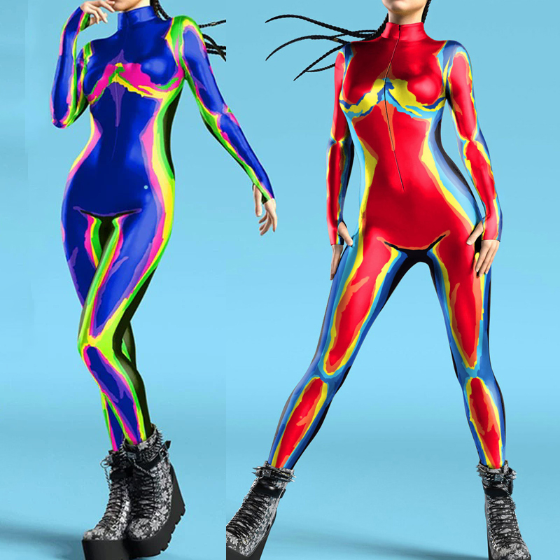 Women 3D Print Zentai Bodysuit - مراجعة Anime Cosplay Images وسعره