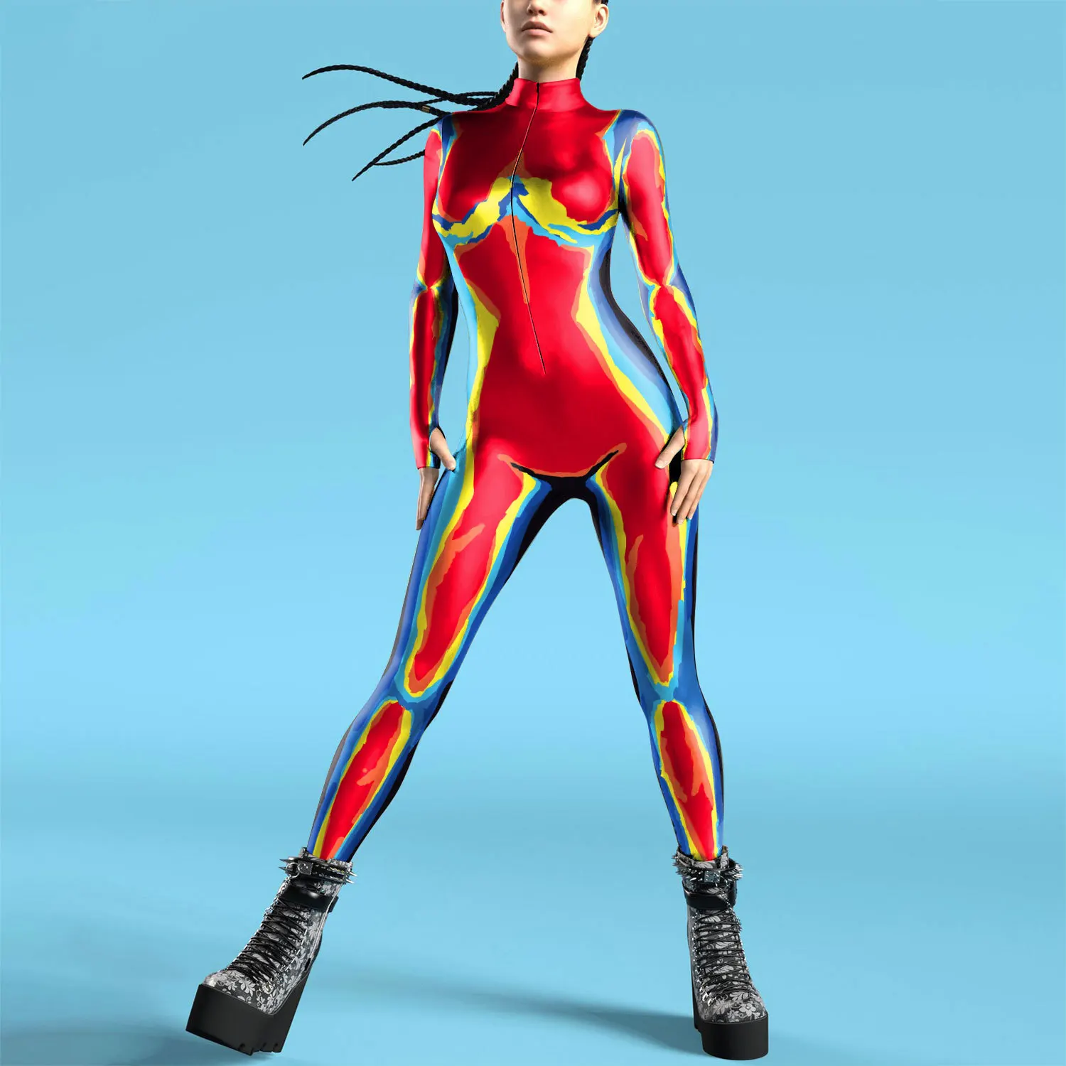 Women 3D Print Zentai Bodysuit - مراجعة Anime Cosplay Images وسعره