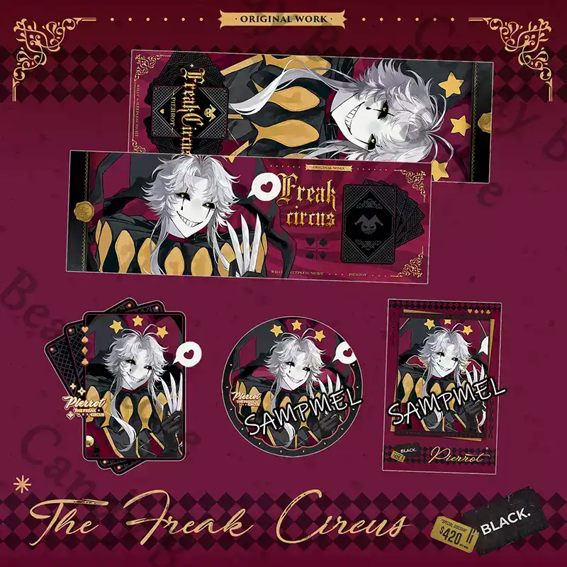 Anime ‌The Freak Circus Pierro - مراجعة Anime Cosplay Images وسعره