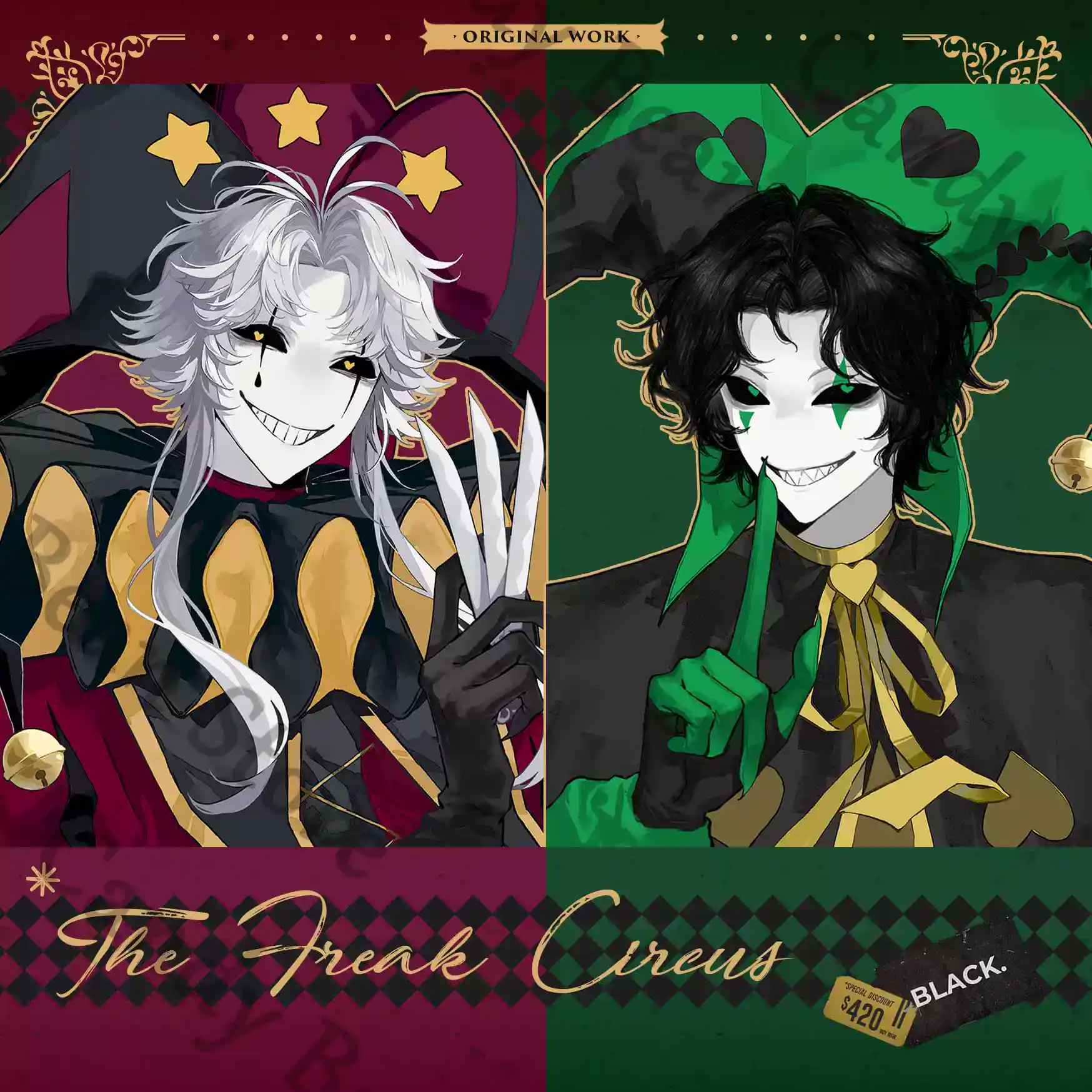Anime ‌The Freak Circus Pierro - مراجعة Anime Cosplay Images وسعره