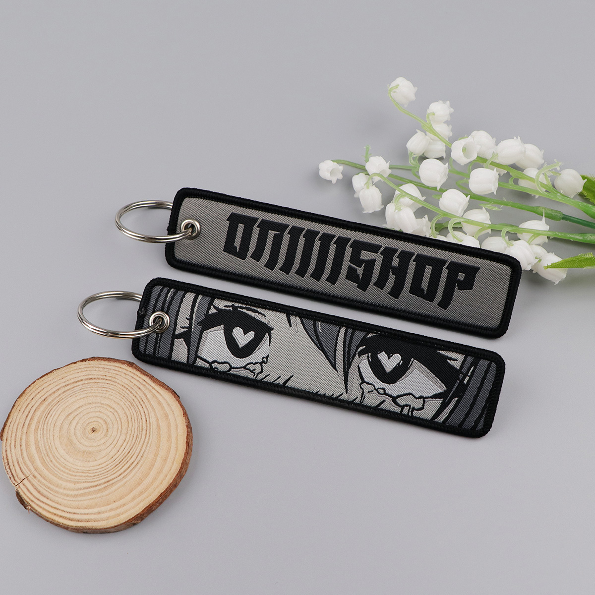 Anime Girls Embroidery Key Fob - مراجعة Anime Cosplay Face وسعره