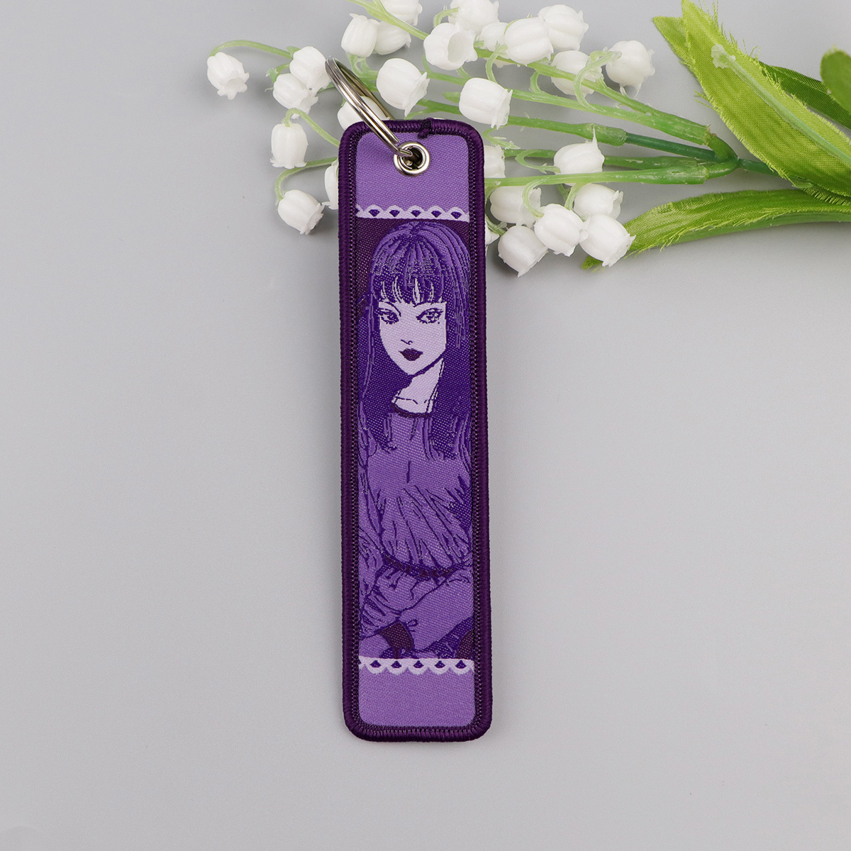 Anime Girls Embroidery Key Fob - مراجعة Anime Cosplay Face وسعره