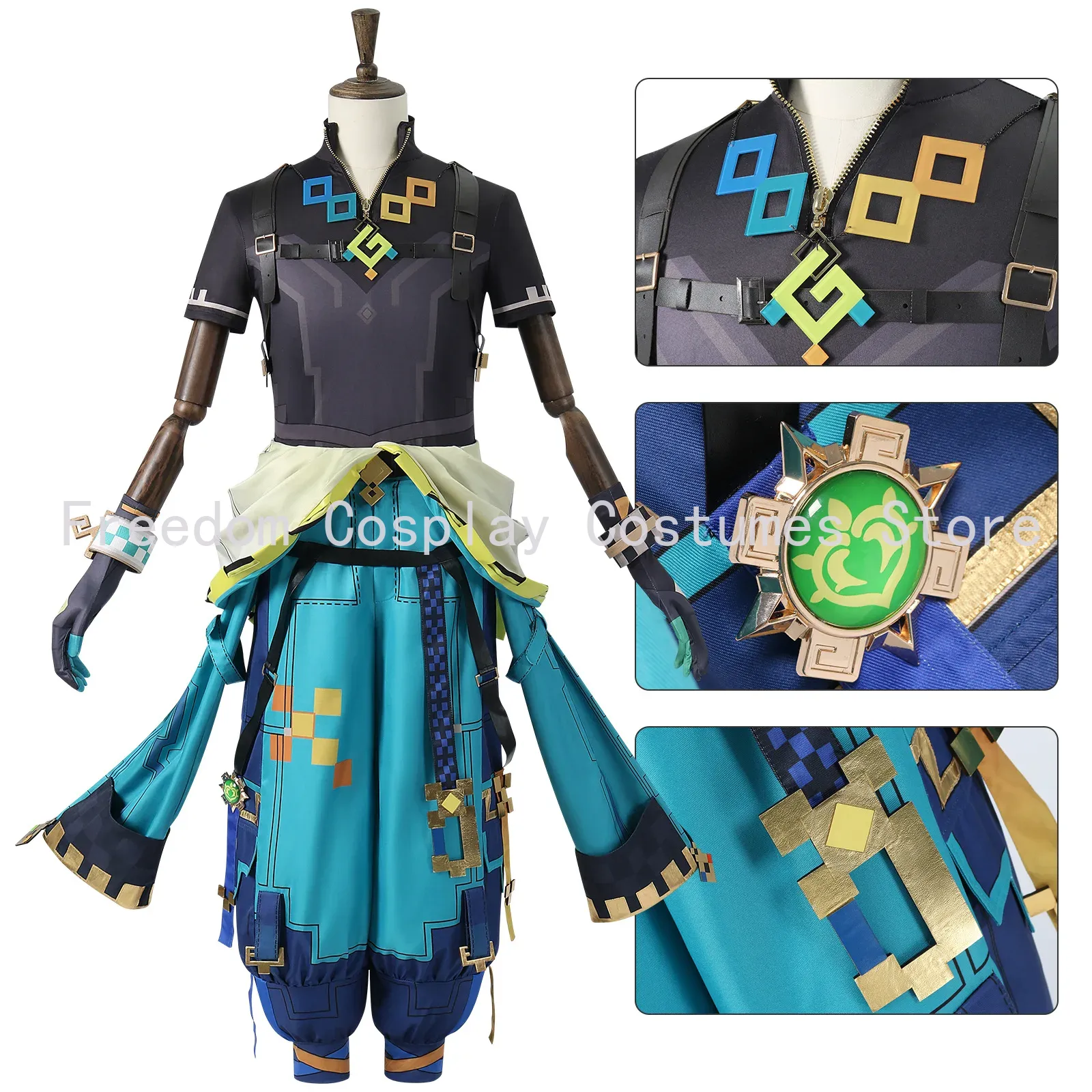 Game Genshin Impact Kinich Cos - مراجعة Anime Cosplay Waifu وسعره