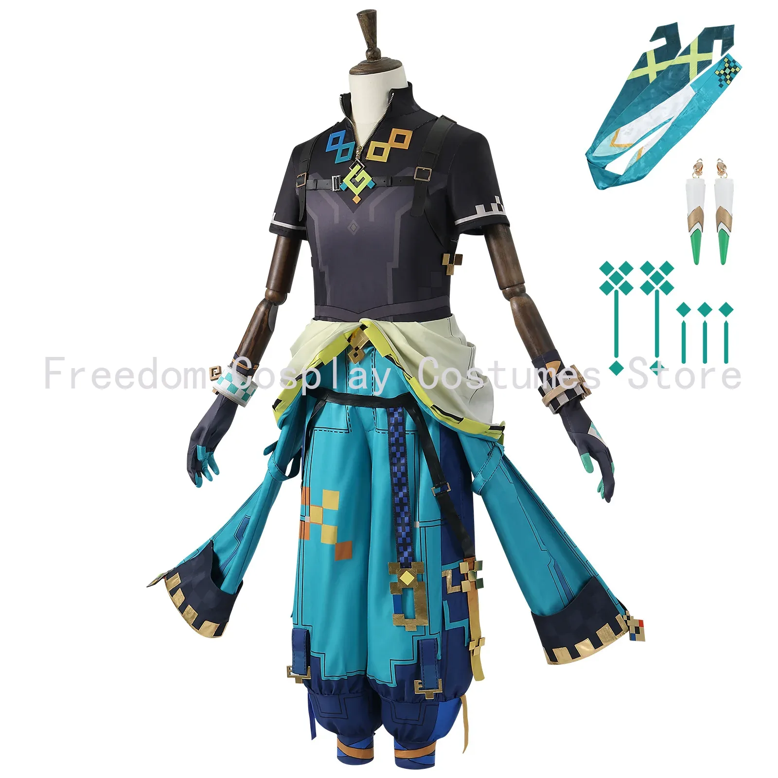 Game Genshin Impact Kinich Cos - مراجعة Anime Cosplay Waifu وسعره