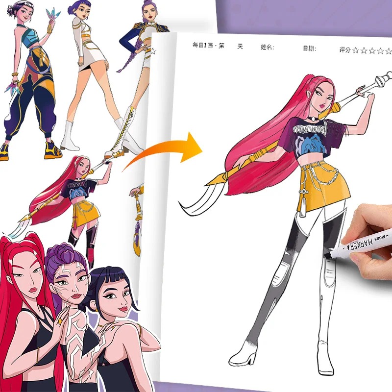 Coloring Books Anime Cartoon L - مراجعة Anime Cosplay Drawing وسعره