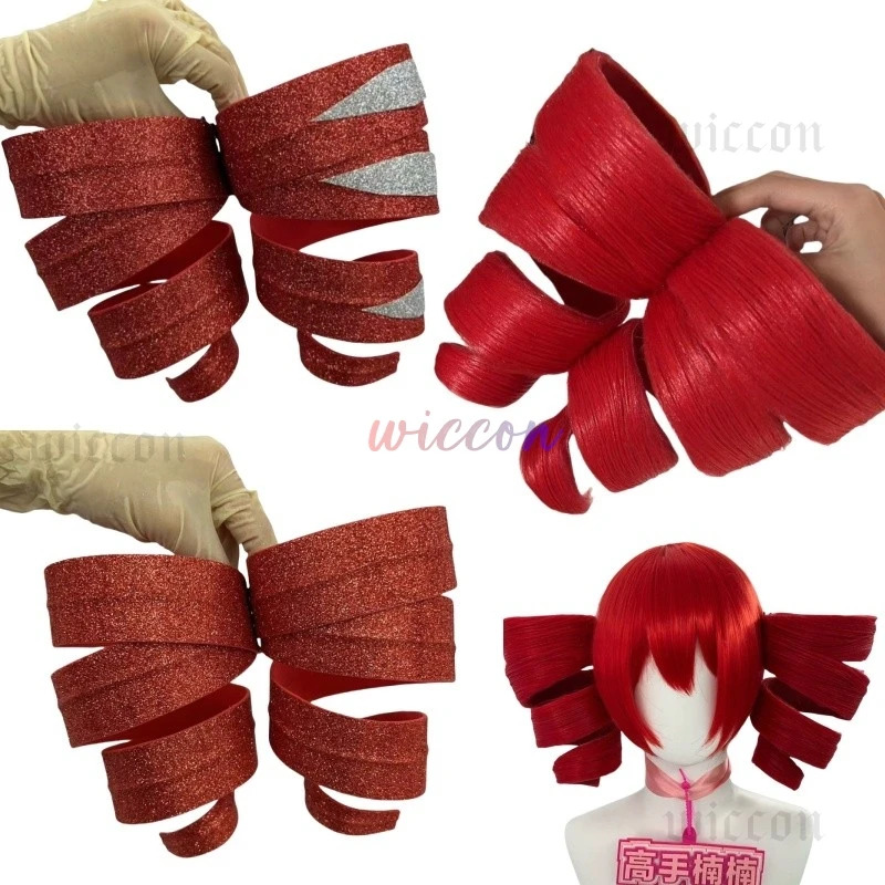 DY20Kasane Teto Cosplay Costum - مراجعة Anime Cosplay Red Hair وسعره