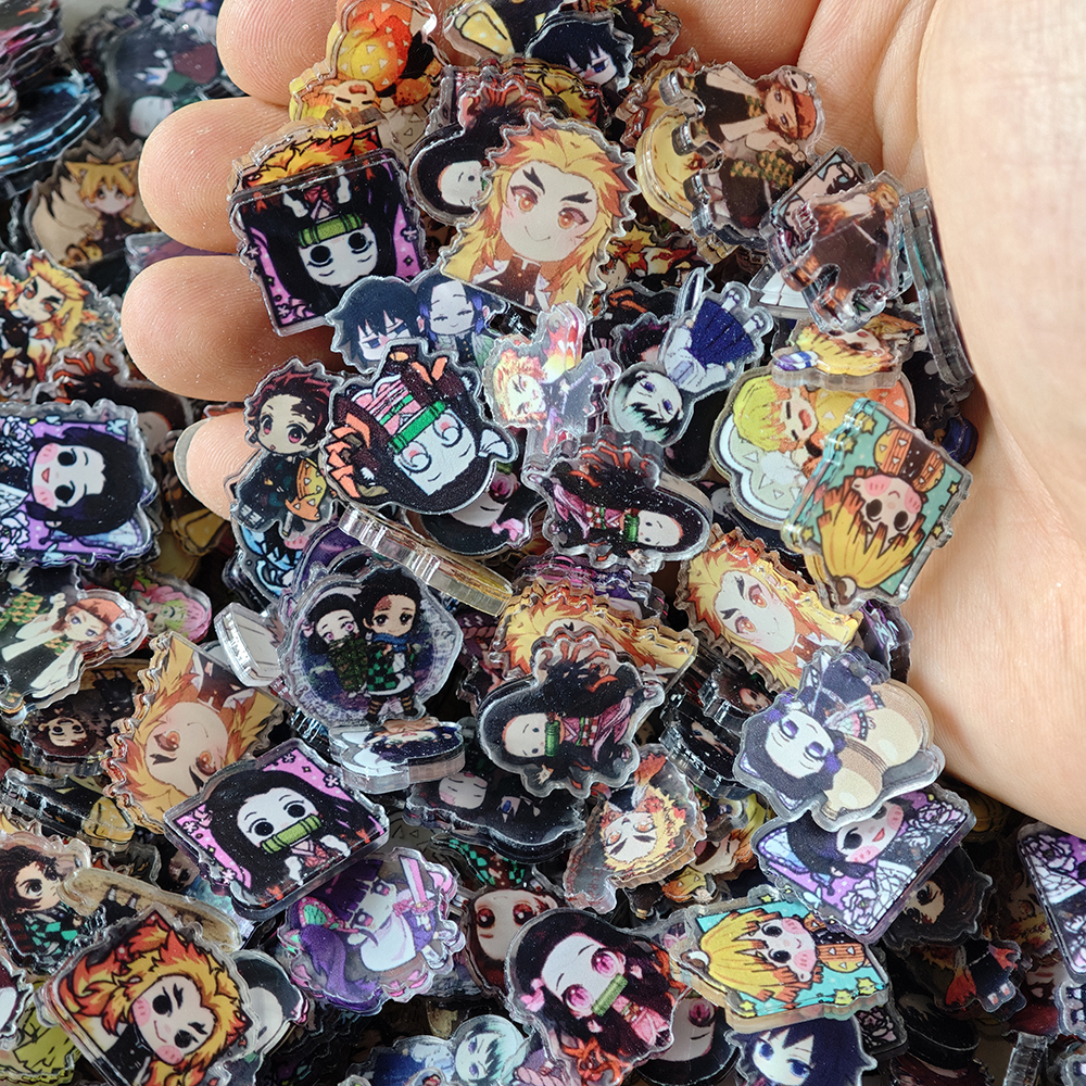 50pcs/set Demon Slayer Anime R - مراجعة Anime Cosplay Images وسعره