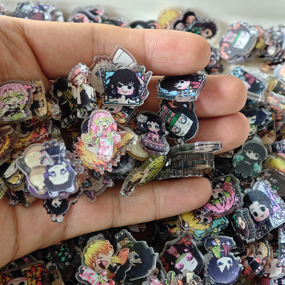 50pcs/set Demon Slayer Anime R - مراجعة Anime Cosplay Images وسعره