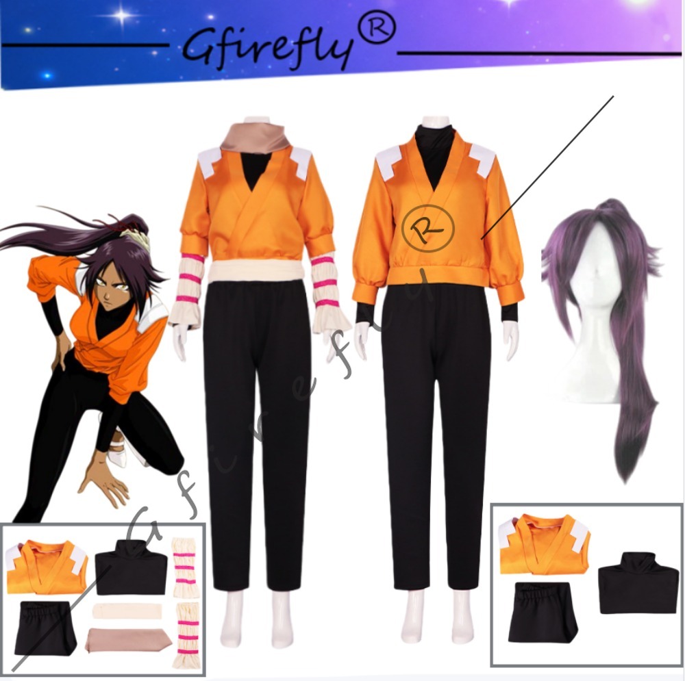 BLEACH Yoruichi Shihouin Cospl - مراجعة Anime Cosplay Manga وسعره