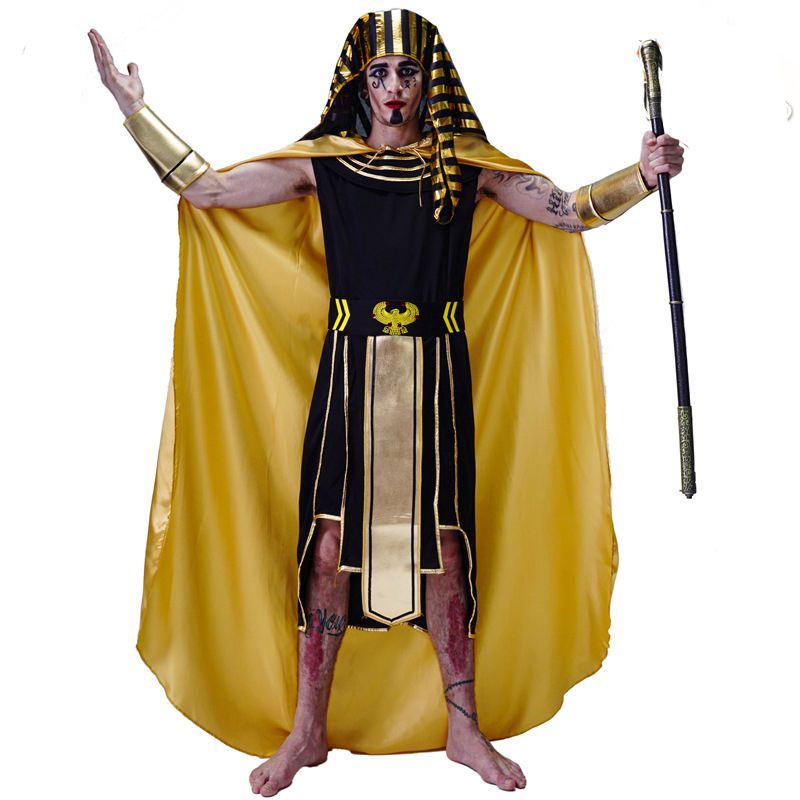 Halloween Men Ancient Egyptian - مراجعة Egypt Cosplay Anime وسعره