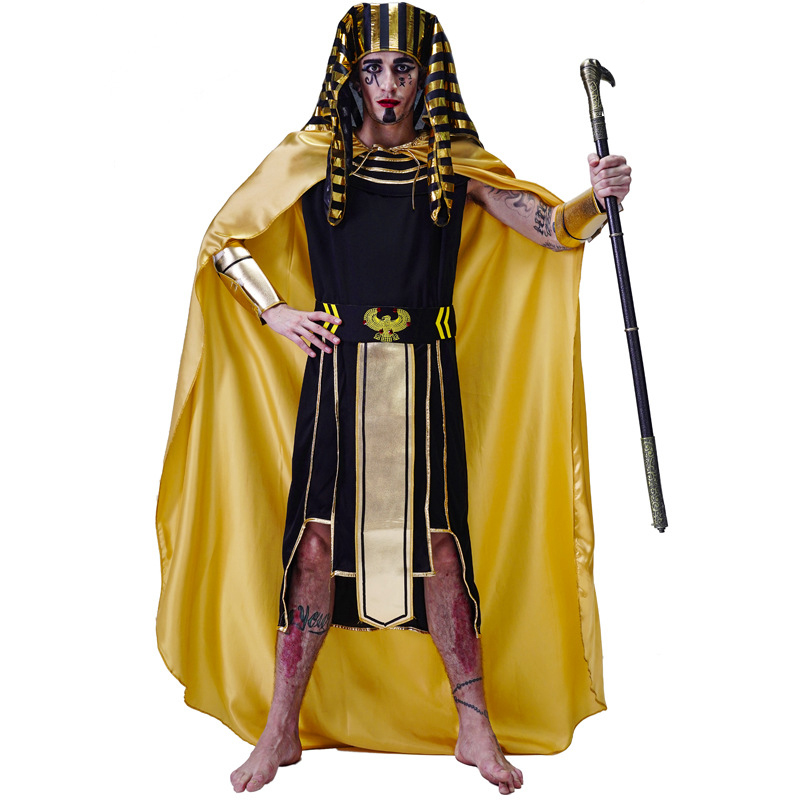 Halloween Men Ancient Egyptian - مراجعة Egypt Cosplay Anime وسعره