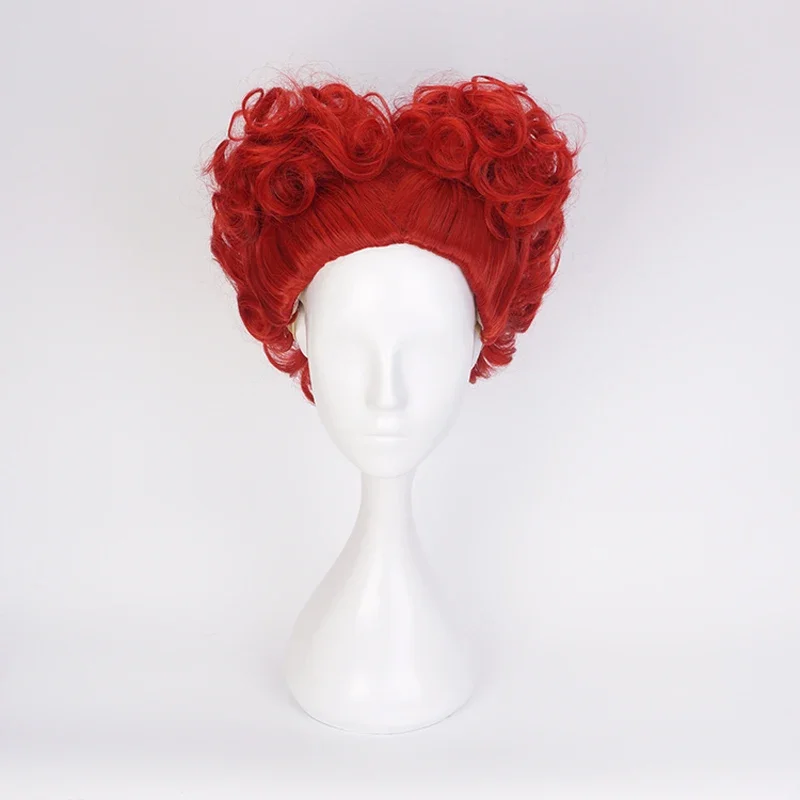 Alice Red Queen Cosplay Wig Qu - مراجعة Anime Cosplay Red Hair وسعره
