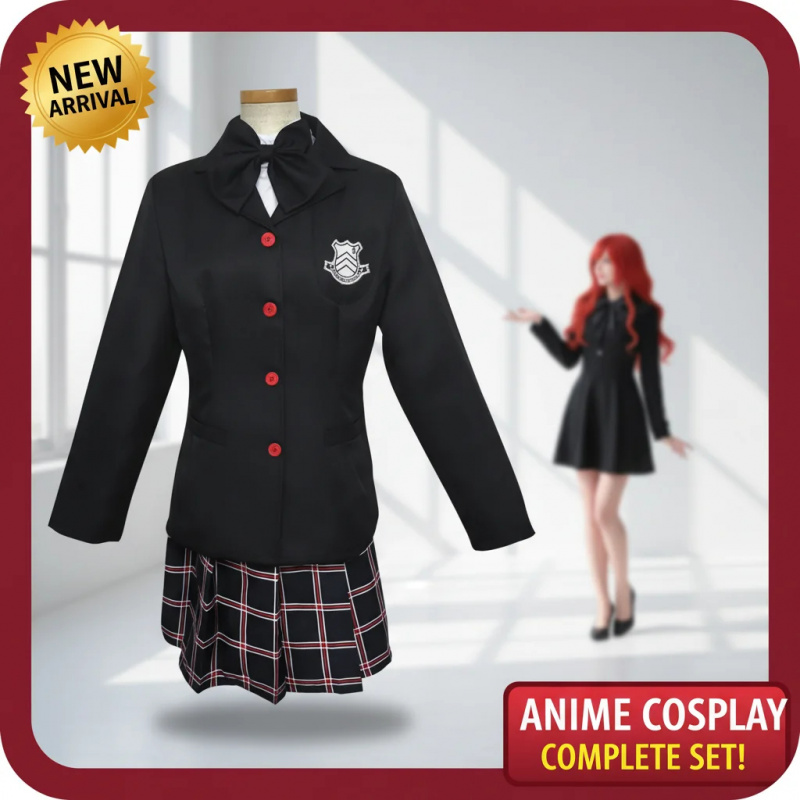 ▶❤Persona 5 Kasumi Yoshizawa C - مراجعة Anime Cosplay Red Hair وسعره
