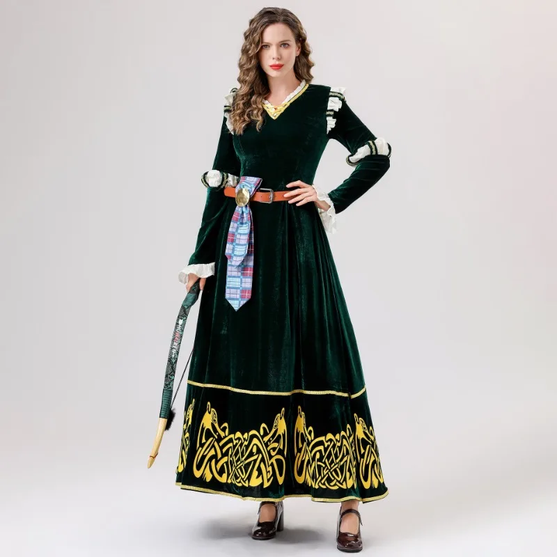 Brave Cartoon Princess Merida  - مراجعة Anime Cosplay Red Hair وسعره