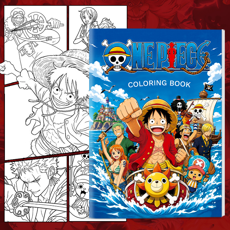Anime One Piece Coloring Book  - مراجعة Anime Cosplay Drawing وسعره