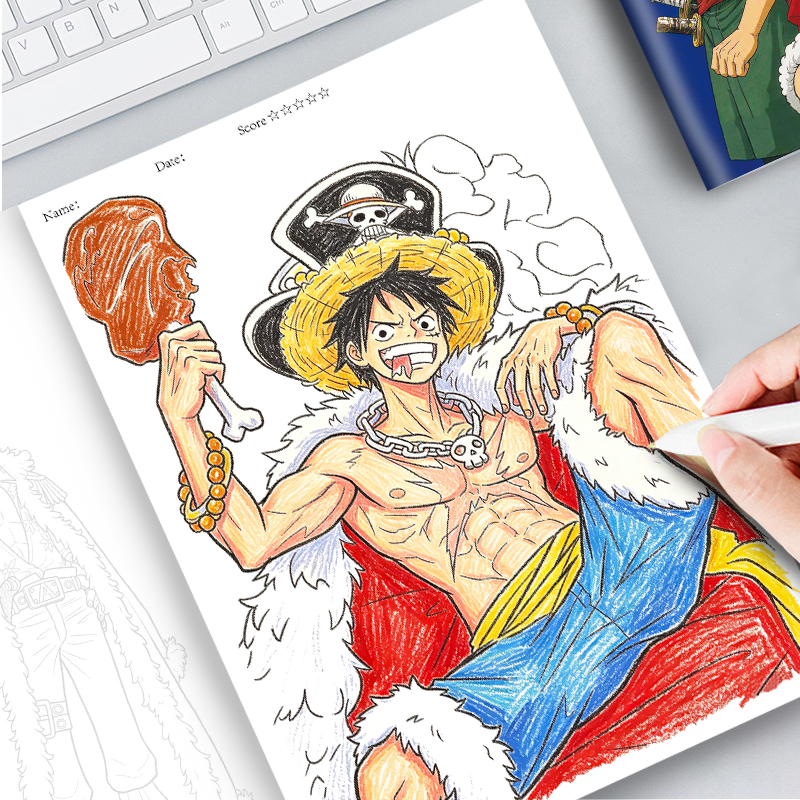 Anime One Piece Coloring Book  - مراجعة Anime Cosplay Drawing وسعره
