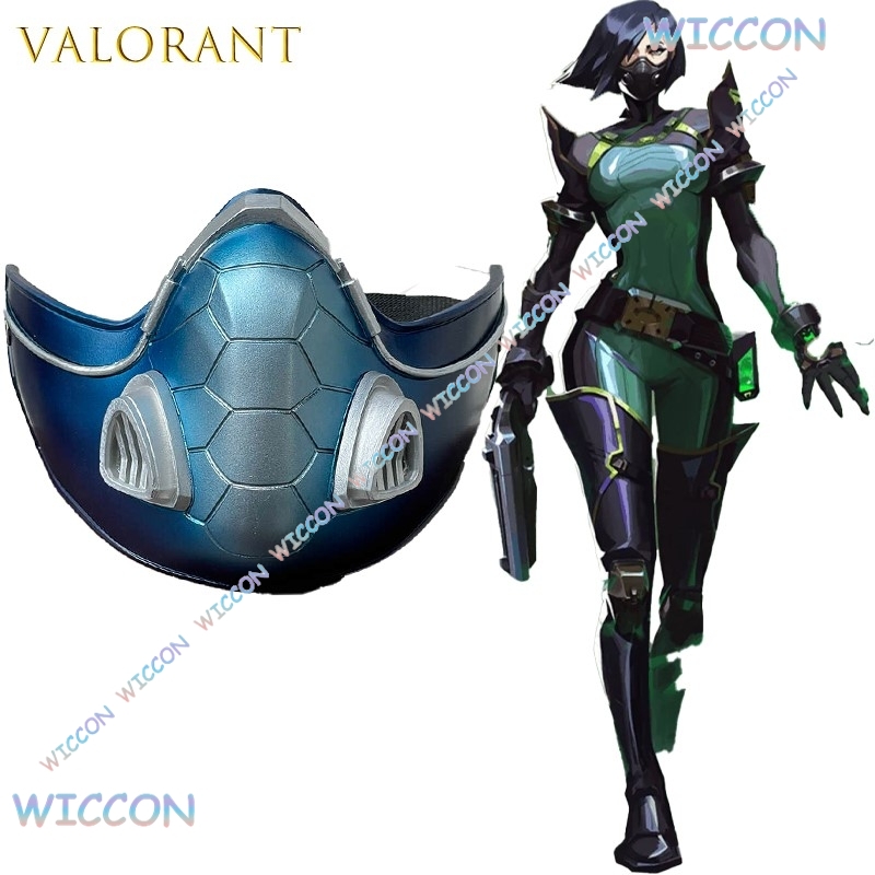 Valorant Viper Snake Mask Wig  - مراجعة Anime Cosplay Face وسعره