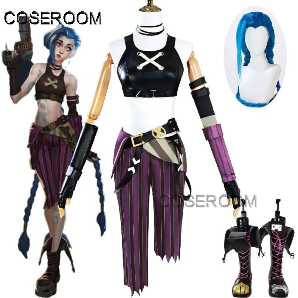 Game Newly Jinx Cosplay Costum - مراجعة Anime Cosplay Girls وسعره
