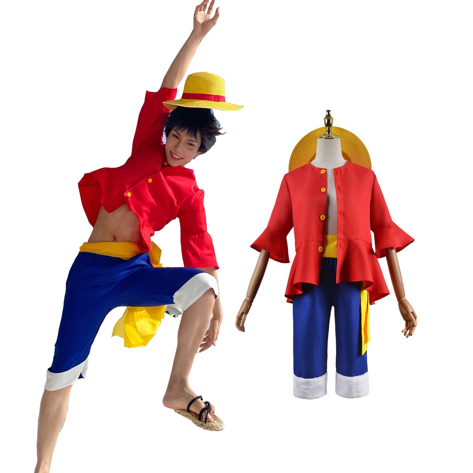 Anime Monkey D Luffy Cosplay C - مراجعة Anime Cosplay Pics وسعره
