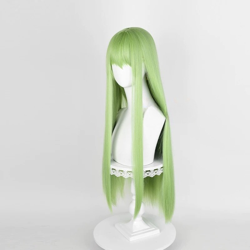 Anime CC Cosplay Green Wig Lon - مراجعة Anime Cosplay Waifu وسعره