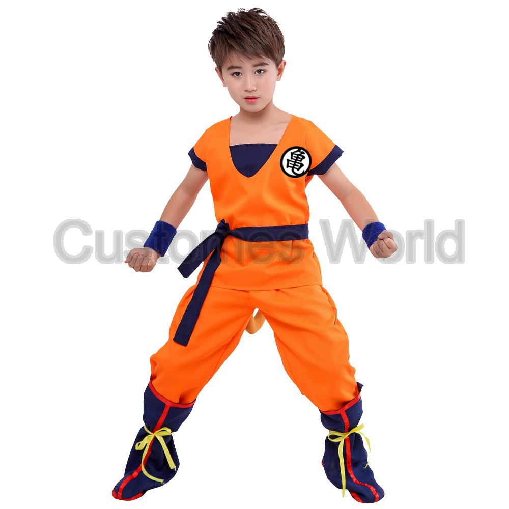 Boys Girls Halloween Son Goku  - مراجعة Anime Cosplay Boy وسعره