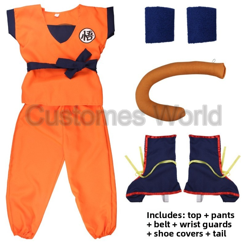 Boys Girls Halloween Son Goku  - مراجعة Anime Cosplay Boy وسعره