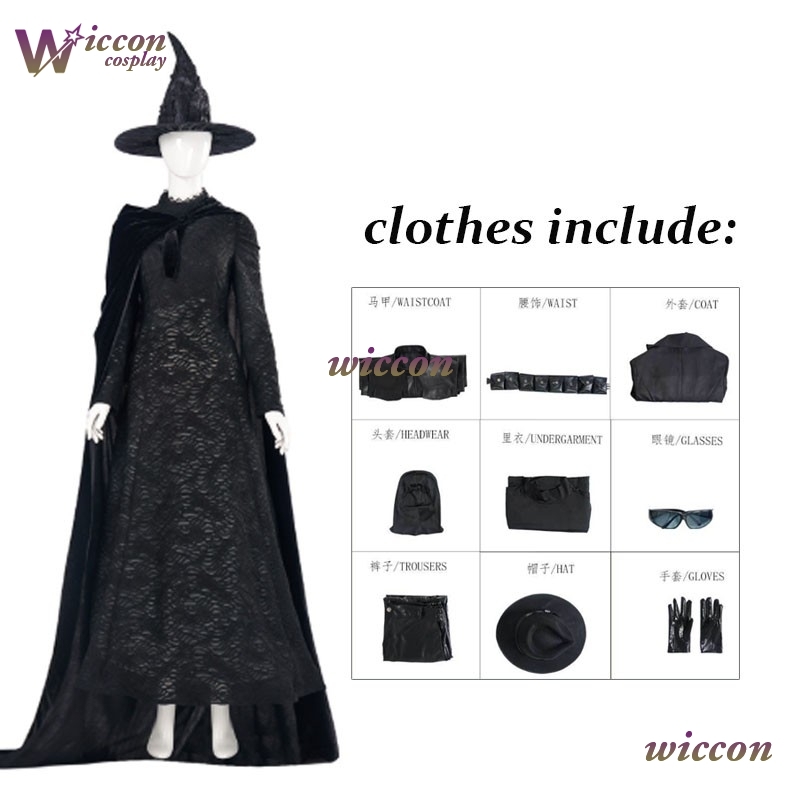 MAG Movie Wicked Elphaba Cospl - مراجعة Cosplay Anime Black وسعره