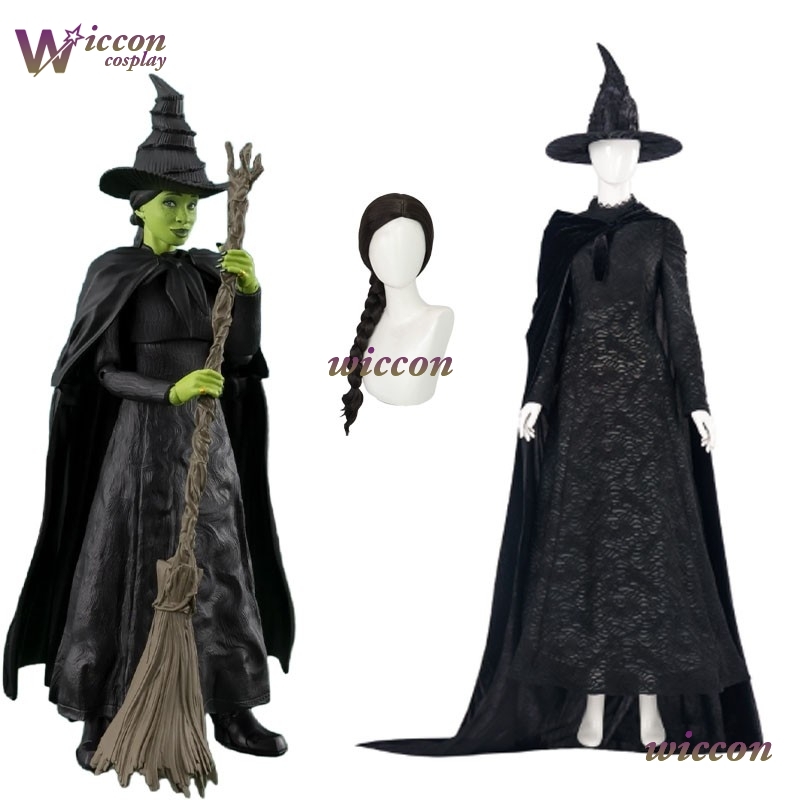 MAG Movie Wicked Elphaba Cospl - مراجعة Cosplay Anime Black وسعره
