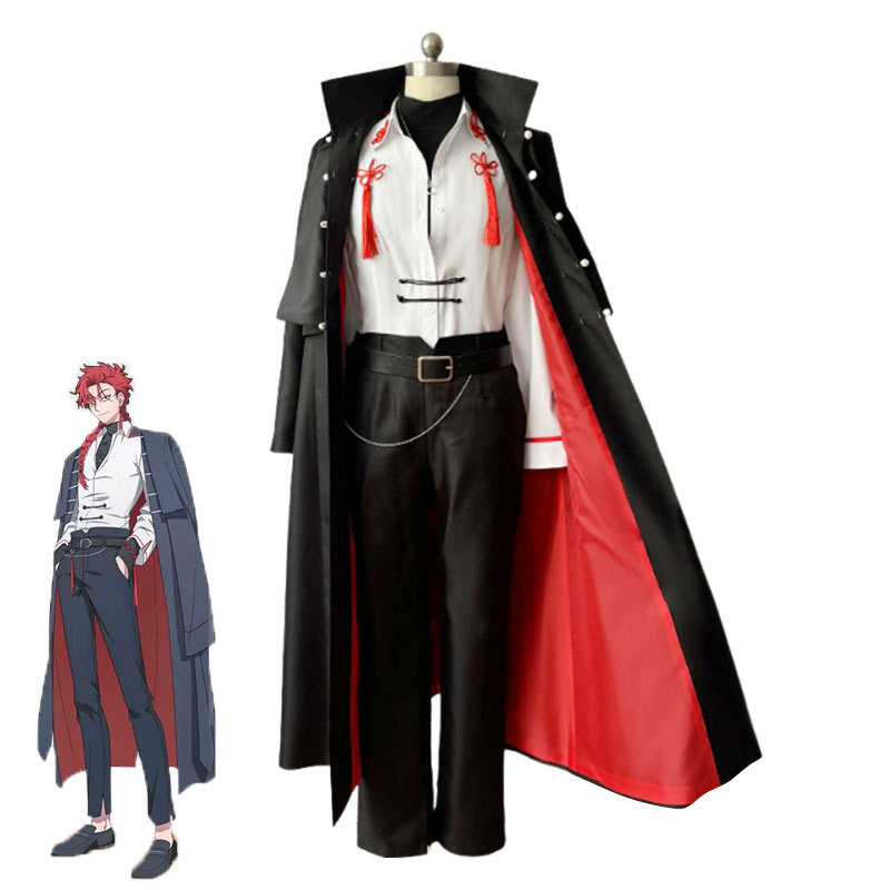 Link Click Cosplay Costume Lon - مراجعة Anime Cosplay Red Hair وسعره