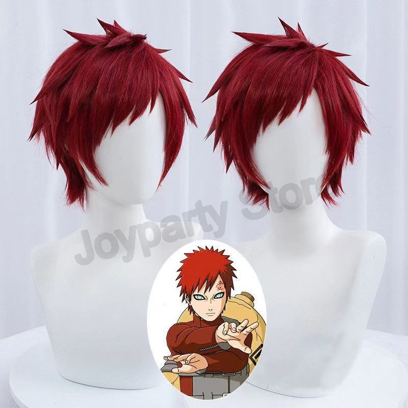 Gaara Cosplay Costume Sand Fiv - مراجعة Anime Cosplay Red Hair وسعره
