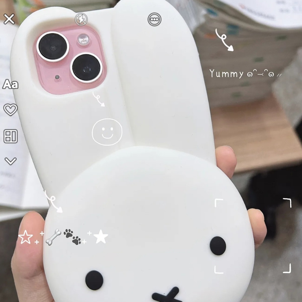 Miffy Rabbit White Silicone Ph - مراجعة Anime Cosplay Images وسعره